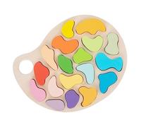 Toddmomy 1 Ensemble Éducatifs Bois pour Garçon Fille Palette de Couleurs Simulée et Puzzle de Reconnaissance des Couleurs pour Garçons et Filles Développement Cognitif et Créativité