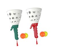 Toddmomy 1 Ensemble Jeu de de Balles Interactif pour Garçon Fille Set de Bâtons et Balles Vert et Rouge Activité Ludique Plein Air pour Garçons et Filles pour Développer la Coordination
