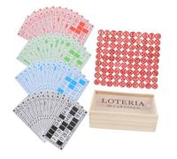 Toddmomy 1 Ensemble Jeu D'échecs De Bingo Jeu D'échecs De Fête Cartes De Bingo Russes Échecs De Voyage Échecs Intellectuels Jeux De Société Jouets Russes Échiquier pour Enfants Bois