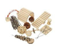Toddmomy 1 Ensemble Jouets à Mâcher pour Hamsters Balancelle et Jeux pour Petits Animaux Jouets à Mâcher pour Rongeurs et Carton