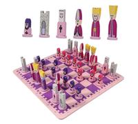 Toddmomy 1 Ensemble Jouets D'échecs De Puzzle Échiquier Enfants AI Adultes Jeu D'échecs Éducatif Jouets d'apprentissage du Fromage Jeu De Casse-tête en Bois Violet,Mauve