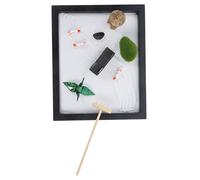 Toddmomy 1 Ensemble Kit de Jardin Zen Miniature Sable et Décorations Ornement de Bureau pour Tranquillité Couleur Aléatoire