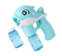 Toddmomy 1 Ensemble Machine à Bulles Électrique Dolphin Musical Lumières pour Garçon Fille pour Fête et Activités Extérieures Comprend Bouteilles de Liquide à Bulles