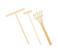 Toddmomy 1 Ensemble Outils De Râteau De Sable Râteaux Râteau Lourd Râteau De Jardin Zen Décor De Plage Bac à Sable Jardinage Bricolage Enfants Petit Râteau Sandbox Mini Tools Bambou