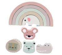 Toddmomy 1 Ensemble Puzzle du Tunnel De Bloc De Construction Jouets pour Enfants Domestiques Jeu D'empilement Jouets à Trier Et à Empiler Blocs D'empilement Blocs De Nidification Bois