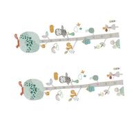 Toddmomy 1 ensemble Toise Murale Animaux Colorés pour Garçon Fille Autocollants Décoratifs de Mesure de Hauteur pour de et Souvenirs Denfance