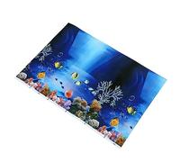 Toddmomy 1 Feuille Autocollants D'aquarium Pince à Épiler Réservoir Autocollants 3D Trousse Pompe à Air Aquarium Images De Fond D'aquarium Aquarium avec Meuble sur Pied Papier Film Épais