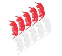 Toddmomy 1 Jeu Clips De Soutien pour Plantes Clips De Renforcement Durable pour Manipulation De des Branches Blanc Et Rouge pour Jardinage Et Formation De Plantes 100 Pièces