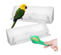Toddmomy 1 Jeu Contenants Alimentaires Mangeoire Récipient De Préparation De Repas Millet Cage Récipient Hermétique pour Le Stockage des Aliments Distributeur Animal De Compagnie Plastique