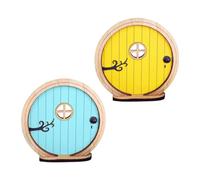Toddmomy 1 Jeu Décoration De Jardin Miniature De Portes De Colorées pour Accessoires De Jardin Zen De Petite Porte Décor Lifelike pour Courtyard 2 Pièces