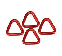 Toddmomy 1 Jeu Mousquetons Aluminium Boucles Triangulaires Multifonctionnelles pour Camping Et Escalade Accessoires Durables Et 4 Pièces