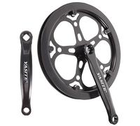 Toddmomy 1 Jeu Vélo Pédalier Jeu De Plateaux 52 Dents Pédalier Creux Mono Vitesse Manivelle De Vélo De Pédalier Plateau 52 Dents Pédalier 52t 170mm Rougir Seule Vitesse Alliage D'aluminium