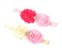 Toddmomy 1 Paire Bandeau Fleur Clavins De Cheveux Pour Nourrissons Bandeau De Petite Fille Bandeaux Pour Les Bébés Filles Trucs De Bébé Fille Accessoires De Cheveux Bébé Fille Chiffon