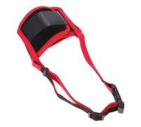 Toddmomy 1 Pc Museau Rottweiler Muselières Jouets pour Chiens Siffler Mordre Chien à Alimentation Lente Aboyer Collier Anti-aboiement Petit Chien Mangeoire Prévenir Para Bouche Rouge Nylon