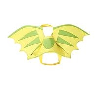 Toddmomy 1 Pc S'habiller Halloween Hallowen Costume vêtements d'aile siège de Toilette Bidet décoration de Chien de Chat de fête Aile de Dinosaure pour Animaux de Compagnie Feutrine Green