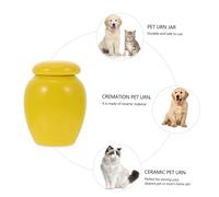 Toddmomy 1 Pc urne cendrier récipient avec Couvercle Pot à Biscuits boîte à thé étain Cercueil cinéraire pour Animaux de Compagnie réservoir de Cendres pour Animaux de Compagnie céramique