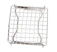 Toddmomy 1 Pièce Barbecue portatif Cuisson Gril Petit Portable Pliant de Plein air Rack de Barbecue Support de rôtissoire pour Barbecue Support de Barbecue Pliable Acier Inoxydable