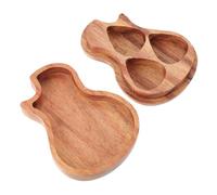 Toddmomy 1 Pièce Boîte à Médiators Bois pour Guitare Rangement Pratique et Bois Naturel Accessoire pour Musiciens et Amateurs de Guitare