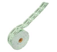 Toddmomy 1 Rouleau Billets de Tombola Verts Universels Tickets Papier pour Événements Utilisables comme Bons Achat Parfaits pour Tombolas Festivals Alimentaires et Activités Classe