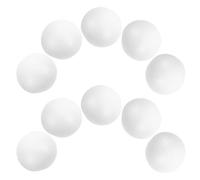 Toddmomy 10 Demi-sphères en Mousse Polystyrène 10 cm, Blanches, Fixables, pour Créations DIY et Activités Artistiques en Fête