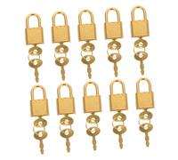 Toddmomy 10 ensembles Lot de Mini Cadenas Vintage Dorés avec Clés Petits Cadenas Portables pour Boîte à Bijoux Coffre Trésor Boîte de Rangement Serrure Robuste et Compatible et Coffrets