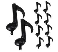 Toddmomy 10 pièces Ballons Aluminium Forme Notes de Musique Gonflables pour Décoration Fête Concert Anniversaire Noir