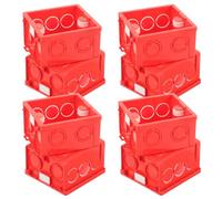 Toddmomy 10 pièces Boîte de Jonction Murale PVC Ignifuge Installation Encastrée Cachée Multiprises Câblage Facile avec Ouvertures Multiples Fixation Stable pour Câbles Haute et Basse