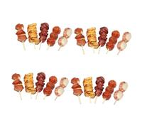 Toddmomy 10 pièces Brochettes Barbecue Simulation Grillade et Réaliste Jouets Éducatifs pour Garçon Fille Décoration Cuisine et Fête