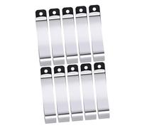 Toddmomy 10 Pièces Clip de Télécommande de Porte de Garage en Acier Inoxydable Argenté, Fixation Pratique Pare-soleil de Voiture