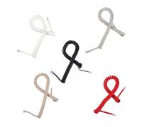 Toddmomy 10 pièces Cordon Téléphonique Spiralé Câble Enroulé Compatible avec Tous Téléphones Haute Élasticité Anti-nœuds pour Remplacement Couleur Aléatoire Couleur Aléatoire