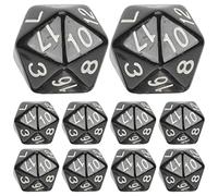 Toddmomy 10 Pièces Dés Numériques Multi pour Garçon Fille Accessoires Pédagogiques pour Salle de Classe Outils Ludiques Apprentissage des Mathématiques pour Enseignement Interactions