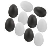 Toddmomy 10 pièces Instruments à Percussion Œuf pour Garçon Fille Manuels Maracas Jouets Musicaux Éducatifs avec Surface Texturée Noir et Blanc Développement Motricité Fine et Coordination