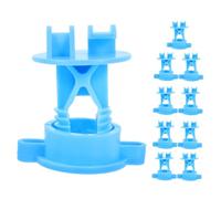 Toddmomy 10 Pièces Isolateurs de Poteaux Électriques Accessoires de Clôture Électrique Outils Portables pour Animaux Sécurité et Praticité pour