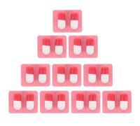Toddmomy 10 Pièces Jouets Capsules Jouets de Fille d'enfant en Bas âge Fausses pilules Jouets pour Tout-Petit garçon Jouer au Docteur kit Bois