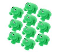 Toddmomy 10 pièces Jouets de Bain Amphibien pour Tout-Petits pour Garçon Fille Éveil Aquatique Vinyle Couleur Verte Jeu Sensoriel pour Garçon Fille Bas Âge