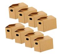 Toddmomy 10 pièces Mini Boîte Carton Miniature Lot de Modèle Décoratif Réaliste pour Maison de Poupée Sécurisé avec Bords Arrondis Accessoire pour Décoration Intérieure