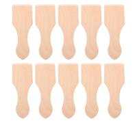 Toddmomy 10 Pièces Mini Spatules Bois pour Garçon Fille Spatule à Gâteau de Riz Bois Ustensiles de Cuisine Simulés pour Jeu Imitation Accessoires de Cuisine Miniatures pour Jeu de Rôle