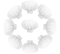 Toddmomy 10 pièces Miniature Chef Hats for Small Dolls Soft Fabric Doll Caps Versatile DIY Craft Accessories for Dollhouse Decor and Small Animal Costumes