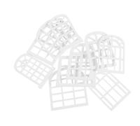 Toddmomy 10 Pièces Miniature Wooden Dollhouse Window Frames Authentic Small Square Wood Windows for DIY Mini Furniture and Decorations