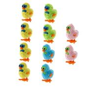 Toddmomy 10 pièces Poule à Remonter Mécanique Petit Poussin Peluche Adorable de Colorées Éducatif pour Garçon Fille et Tout Petits Stimule Coordination et Imagination Couleur Aléatoire