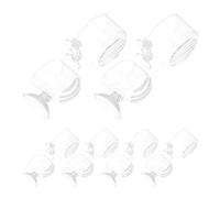 Toddmomy 10 Pièces Worm Feeder Aquarium Plant Holder with Suction Cups Acrylic Fish Tank Feeder for Live Worms Feeding and Aquatic Plants Decoration