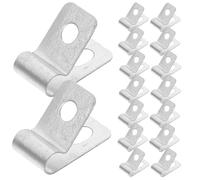 Toddmomy 100 Colliers de Serrage en Acier Inoxydable avec Vis pour Fixation Grillage en Fil Soudé sur Clôture Bois Métal ou Vinyle Clips Résistants aux Intempéries pour Clôture Agricole