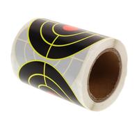 Toddmomy 100 Feuilles Autocollantes Cibles de Tir à Arc Jaunes, Cibles de Précision Forte Adhérence, Compatibles Polyvalentes pour Tir à l'arc et Évaluation, pour Archers Professionnels