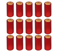 Toddmomy 100 Pcs Rétractation de Vin Capsules Rétractables à La Chaleur des Manches de Refroidissement du Vin pour Les Manches à Usage Professionnel Et à Domicile (Vin Rouge)