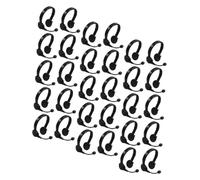 Toddmomy 100 pièces Accessoires Mini Écouteurs Simulés pour Maison de Poupée Oreillettes Noires Plastique de Déguisement pour Garçon Fille Décoration Créative pour Poupées