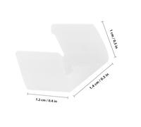 Toddmomy 100 pièces Clips de Fixation pour Ruban LED Supports Plastique pour Bande Lumineuse Accessoires de Montage Stables et Faciles à Installer avec Vis Protection et Maintien Sécurisé