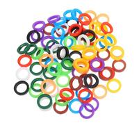 Toddmomy 100 Pièces de Cache n Silicone Résistants à L'huile et Faciles à Nettoyer pour Identification et Organisation des Clés au Bureau la Maison Couleur Aléatoire