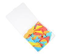 Toddmomy 100 pièces Formes Géométriques Scolaires pour Garçon Fille Jeu Éducatif Mathématique Pièces Lisses pour Apprentissage Individuel pour Développer la Reconnaissance des Formes