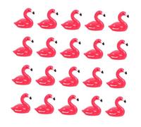 Toddmomy 100 Pièces Mini Resin Flamingo Figurines Tiny Animal Statues for DIY Miniature Gardens Fairy Garden Decor Cake Toppers and Accents