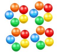 Toddmomy 100 Pièces Raffle Game Balls Hollow Plastic Capsules for Party Draws Activities and Vending Machine Use